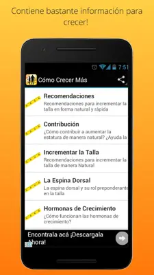 Cómo Crecer Más android App screenshot 4